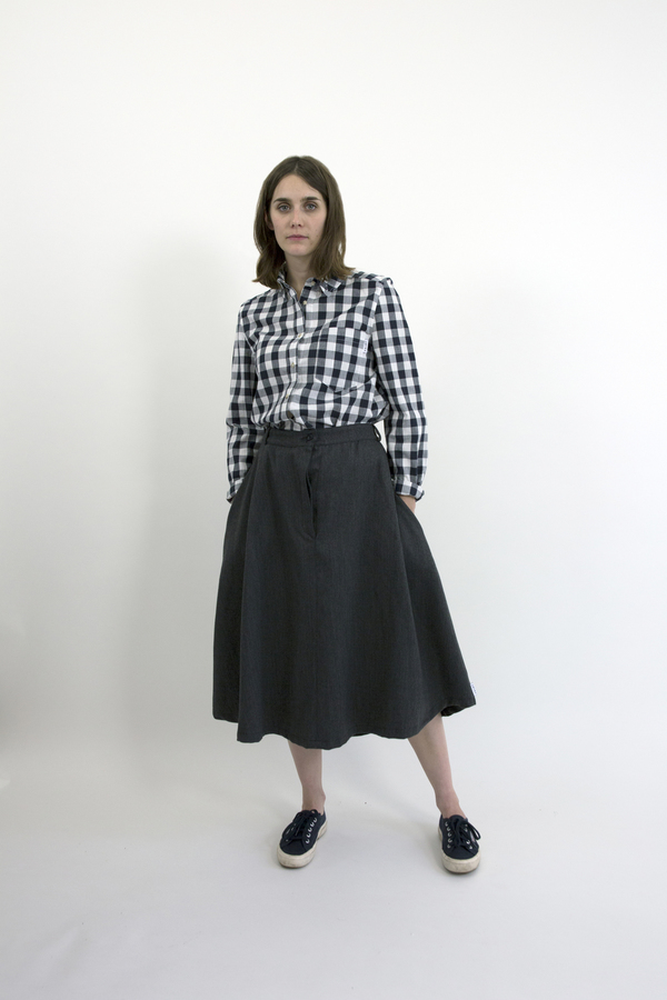 Feldt - Charcoal Midi Skirt Feldt - Charcoal Midi Skirt