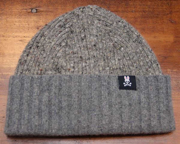 Men's Psycho Bunny - Wool Preston Trim Watchman Hat - Navy Men's Psycho Bunny - Wool Preston Trim Watchman Hat - Navy