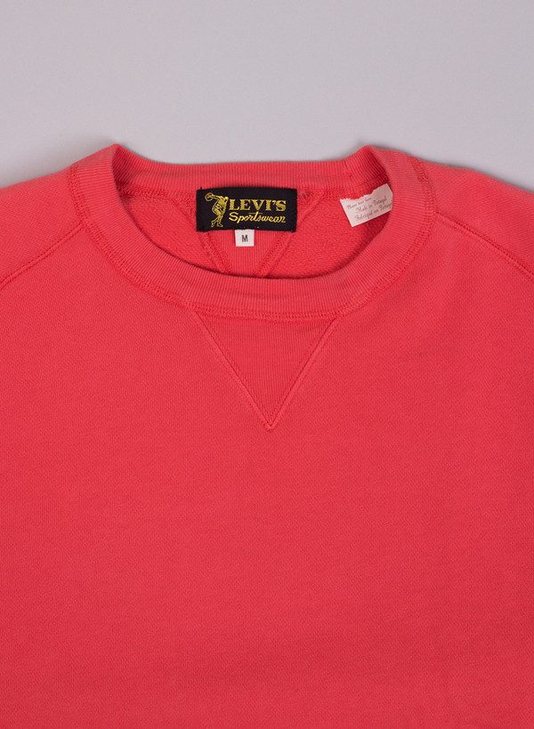 Men's Levi's Vintage Clothing 1950's Crew Sweatshirt Dusty Rose Men's Levi's Vintage Clothing 1950's Crew Sweatshirt Dusty Rose