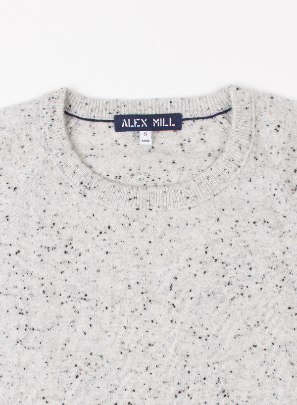 Alex Mill Cashmere Donegal Sweater Silver Alex Mill Cashmere Donegal Sweater Silver