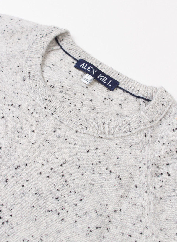 Alex Mill Cashmere Donegal Sweater Silver Alex Mill Cashmere Donegal Sweater Silver