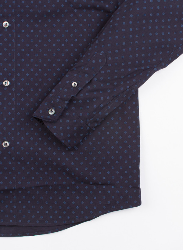 Men's A.P.C. Chemise Casual Dark Navy Pattern Men's A.P.C. Chemise Casual Dark Navy Pattern
