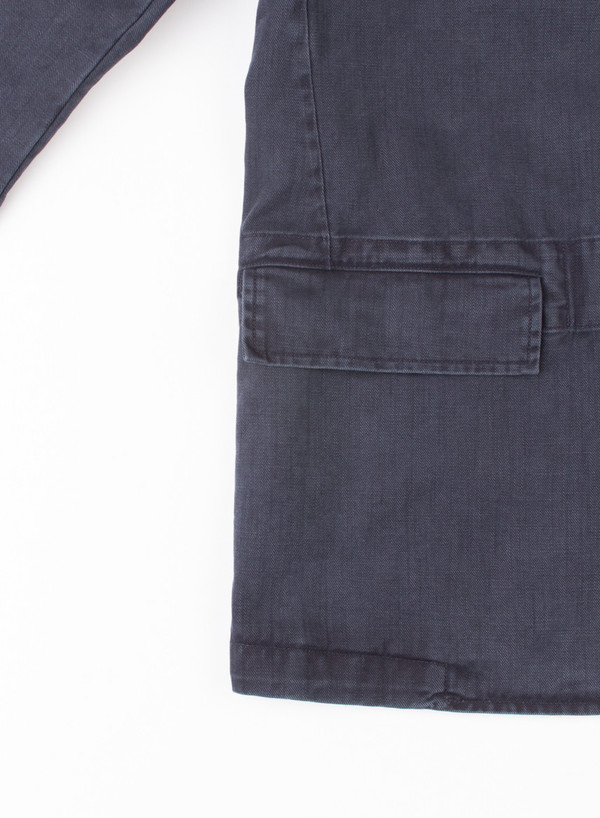 Men's MHL Margaret Howell Flap Pocket Blazer Indigo Men's MHL Margaret Howell Flap Pocket Blazer Indigo