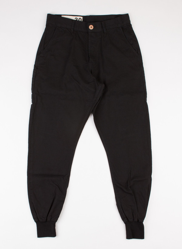 Men's Bleu De Paname Pant Loisir Gabardine Noir Men's Bleu De Paname Pant Loisir Gabardine Noir