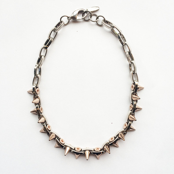 Joomi Lim Double Row Rose Gold Spike Choker Joomi Lim Double Row Rose Gold Spike Choker