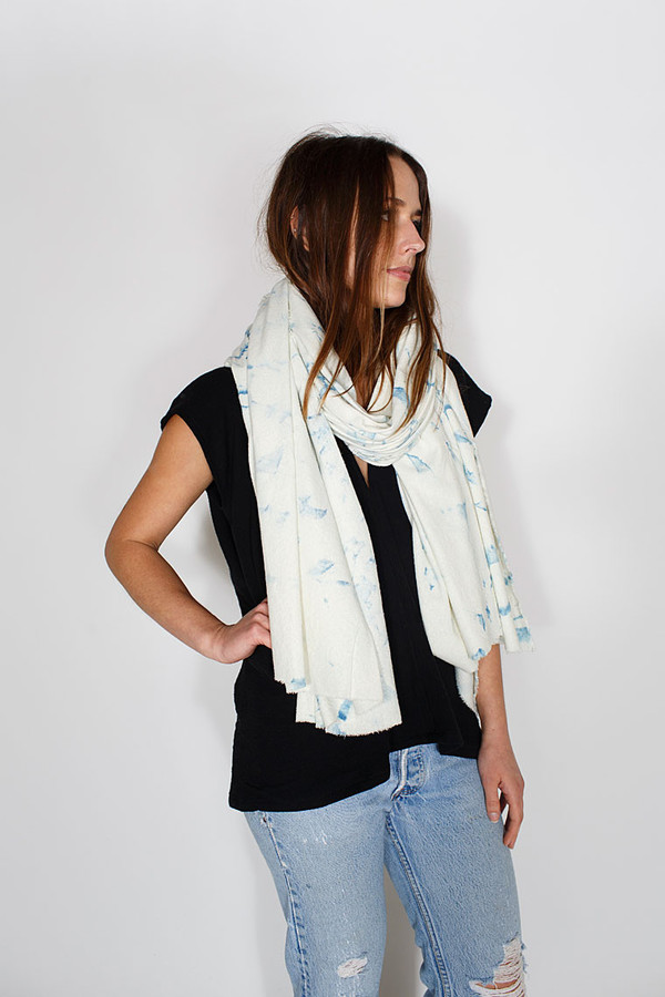 Miranda Bennett Indigo Arashi Raw Silk Textile Miranda Bennett Indigo Arashi Raw Silk Textile