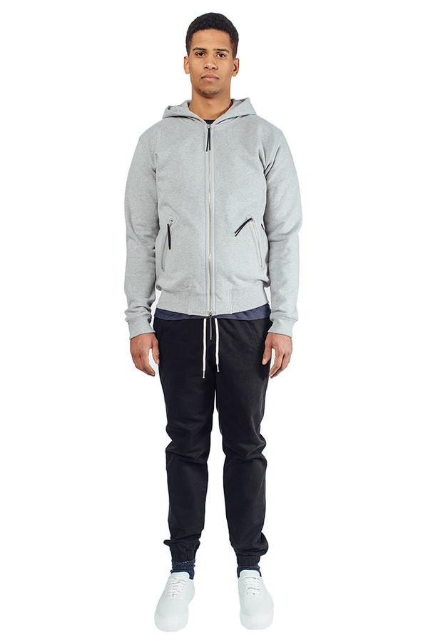 Men's Soulland Lineker Heavyweight Zip Hoodie Men's Soulland Lineker Heavyweight Zip Hoodie