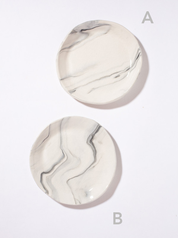 The Pursuits of Happiness Marbled Plate 6" The Pursuits of Happiness Marbled Plate 6"