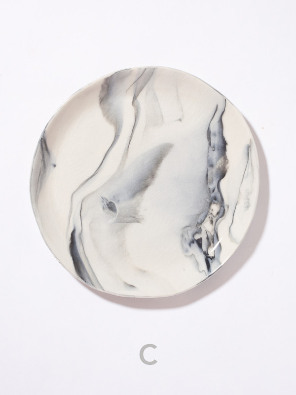 The Pursuits of Happiness Marbled Plate 8" The Pursuits of Happiness Marbled Plate 8"