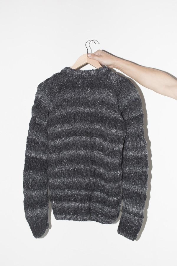 Men's Chamula Wool Fisherman Pullover - Grey Heather Men's Chamula Wool Fisherman Pullover - Grey Heather