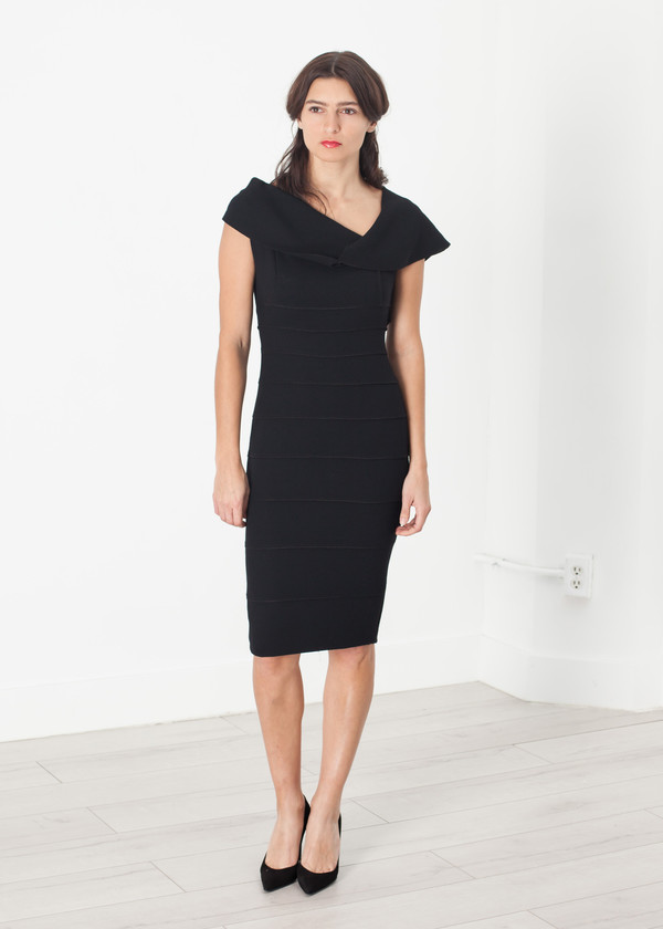 Amelia Toro Asymmetric Dress in Black Amelia Toro Asymmetric Dress in Black