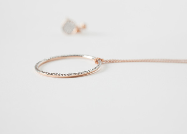 Ginette NY Baby Diamond Circle on Chain Ginette NY Baby Diamond Circle on Chain