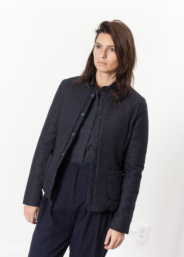 Lardini Camelia Reversible Jacket in Navy/Blue Lardini Camelia Reversible Jacket in Navy/Blue