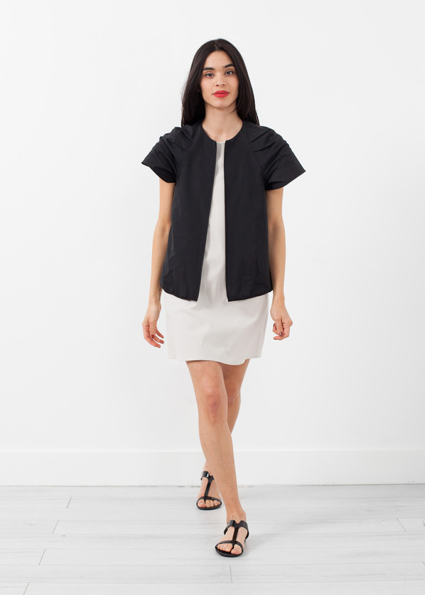 Hache Front Zip Blouse Hache Front Zip Blouse