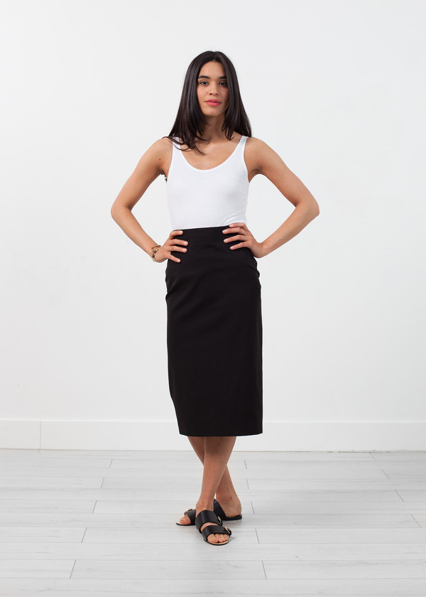 Ter et Bantine Long Pencil Skirt in Black Ter et Bantine Long Pencil Skirt in Black