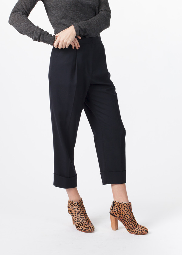 Amelia Toro Pleated Cuff Trouser Amelia Toro Pleated Cuff Trouser
