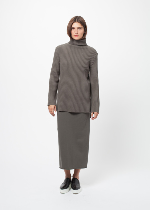 Organic by John Patrick Rib Funnel Neck Sweater Organic by John Patrick Rib Funnel Neck Sweater