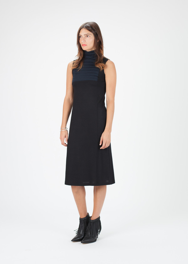 Hache Sleeveless Ribbed Dress Hache Sleeveless Ribbed Dress