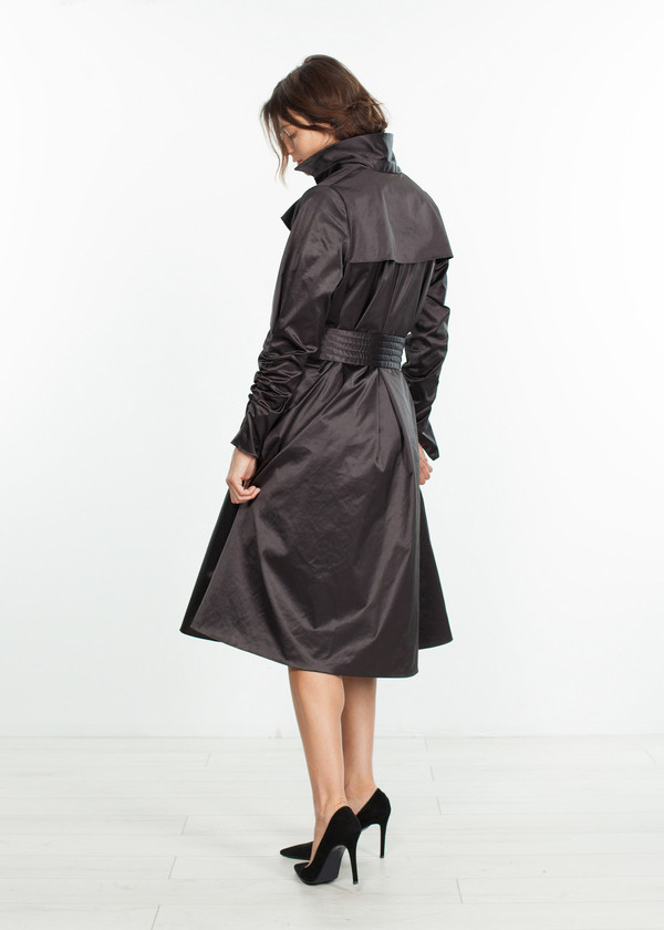 Amelia Toro Trench Coat in Black Amelia Toro Trench Coat in Black