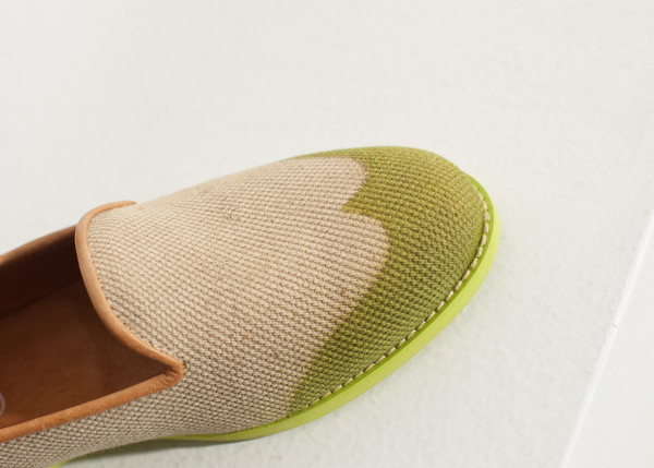 Verba Wingtip Loafer in Lime Verba Wingtip Loafer in Lime