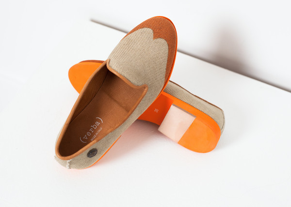 Verba Wingtip Loafer in Orange Verba Wingtip Loafer in Orange