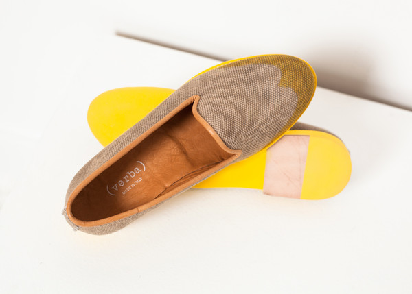 Verba Wingtip Loafer in Yellow Verba Wingtip Loafer in Yellow
