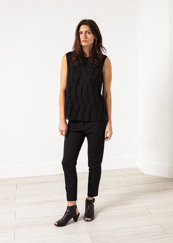 Ter et Bantine Zip Back Circle Blouse Ter et Bantine Zip Back Circle Blouse