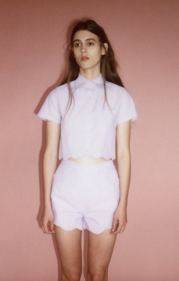 Wave blouse - lavendar Wave blouse - lavendar