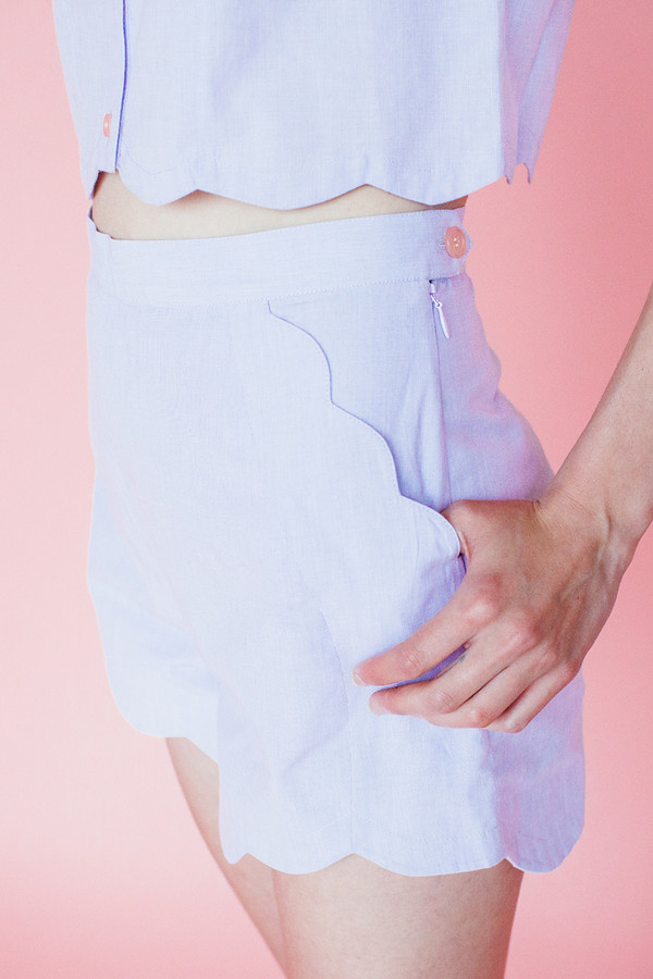 Wave shorts - lavendar Wave shorts - lavendar