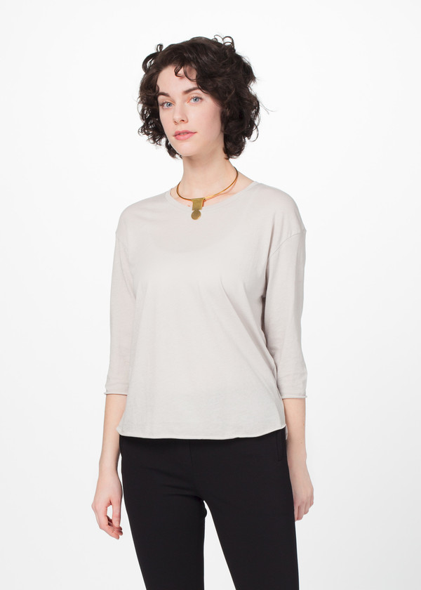 Organic by John Patrick 3/4 Sleeve Crew Neck Tee Organic by John Patrick 3/4 Sleeve Crew Neck Tee