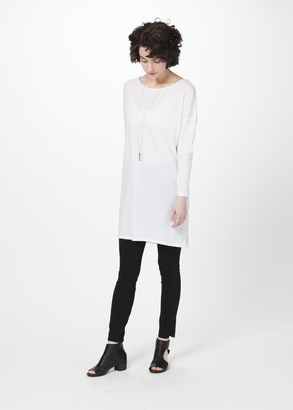 Organic by John Patrick Open Neck Shift Dress Organic by John Patrick Open Neck Shift Dress