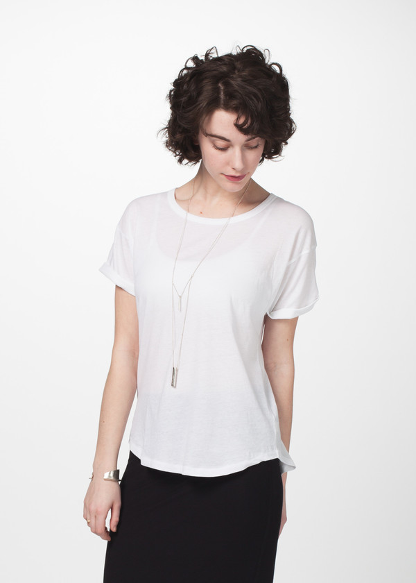 Organic by John Patrick Roll Sleeve Tee Organic by John Patrick Roll Sleeve Tee