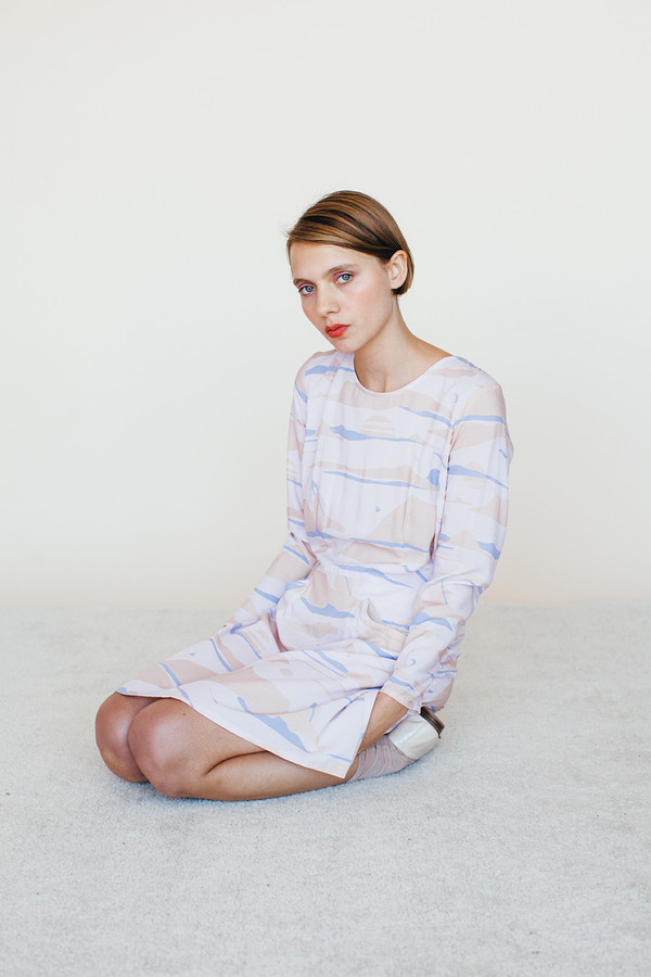 Samantha Pleet Galactic Dress - Landscape Print Samantha Pleet Galactic Dress - Landscape Print