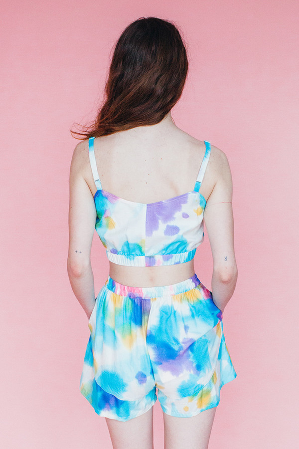 Samantha Pleet Isle shorts - hand painted Samantha Pleet Isle shorts - hand painted