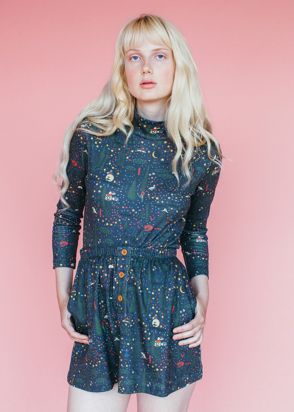 Samantha Pleet Ragamuffin Skirt - Wonderland Print Samantha Pleet Ragamuffin Skirt - Wonderland Print