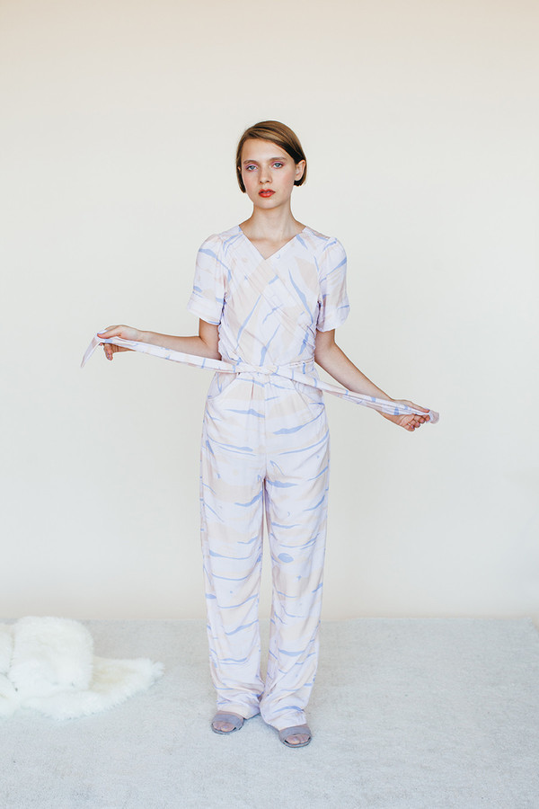 Samantha Pleet Vortex Jumpsuit - Landscape Print Samantha Pleet Vortex Jumpsuit - Landscape Print