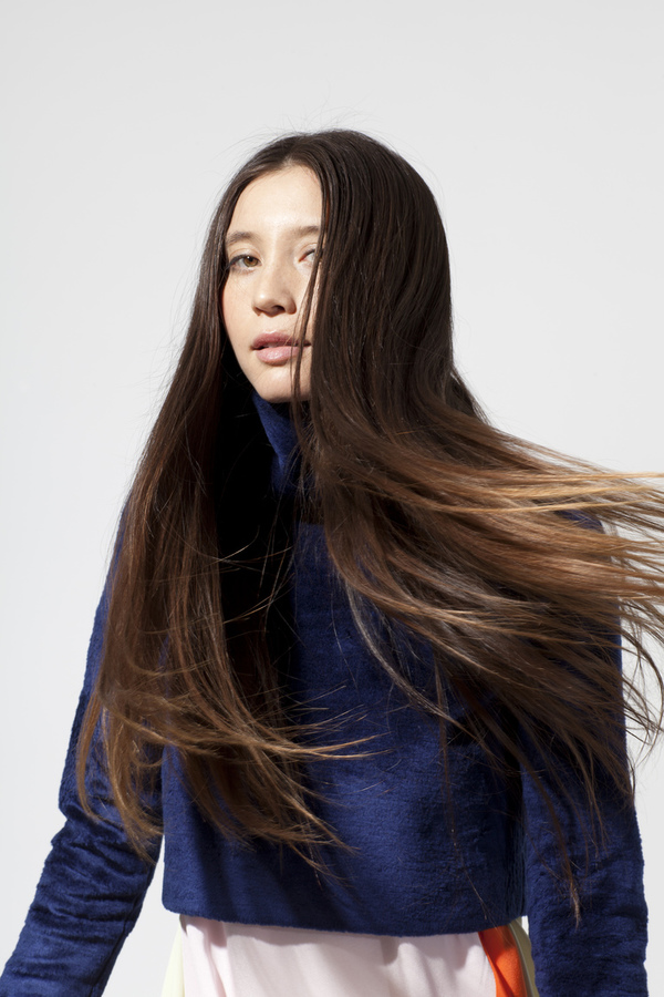 Carleen Funnel Neck Sweater- Navy Carleen Funnel Neck Sweater- Navy