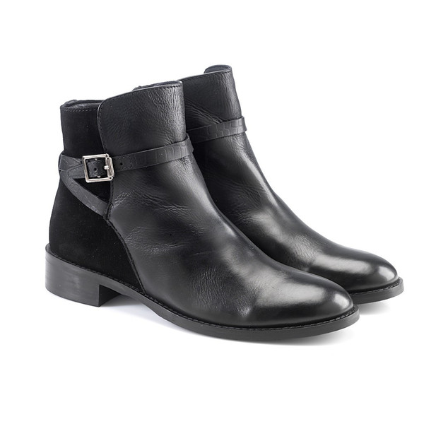 Artemisia Lalita Black Leather Ankle Boots Artemisia Lalita Black Leather Ankle Boots
