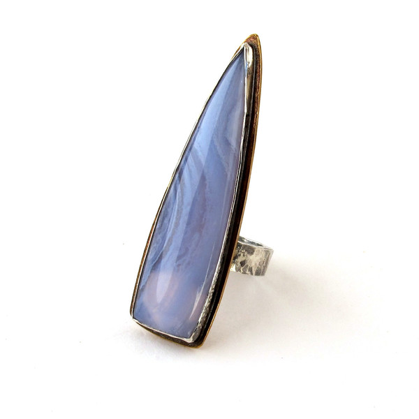 Laurel Hill Blue Agate Dart Ring Laurel Hill Blue Agate Dart Ring