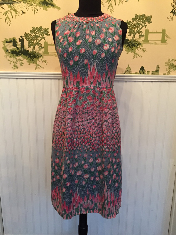Japanese Vaporetto 70's print floral vintage pattern dress in size small Japanese Vaporetto 70's print floral vintage pattern dress in size small