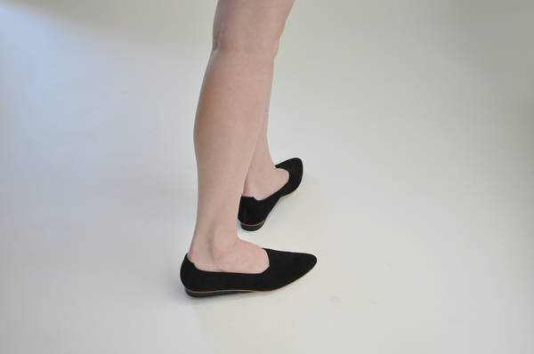 The Palatines Paratus High Vamp Wedge - Black Suede The Palatines Paratus High Vamp Wedge - Black Suede
