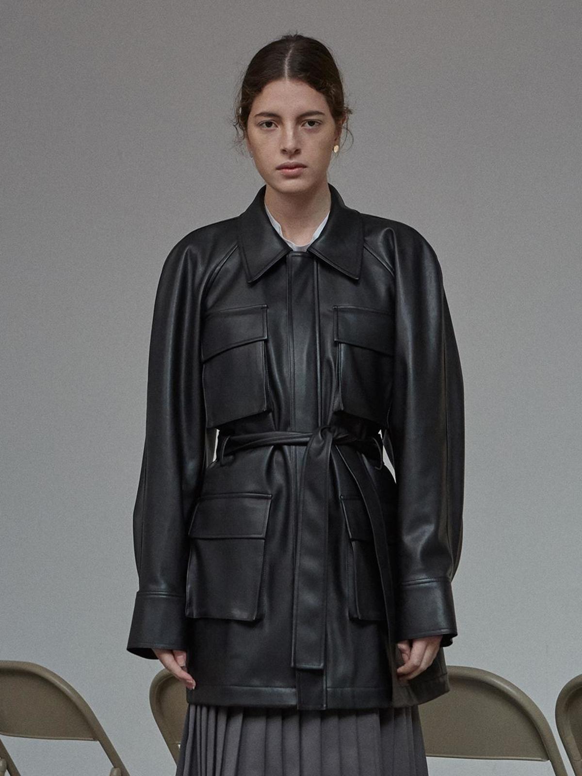 low classic leather jacket