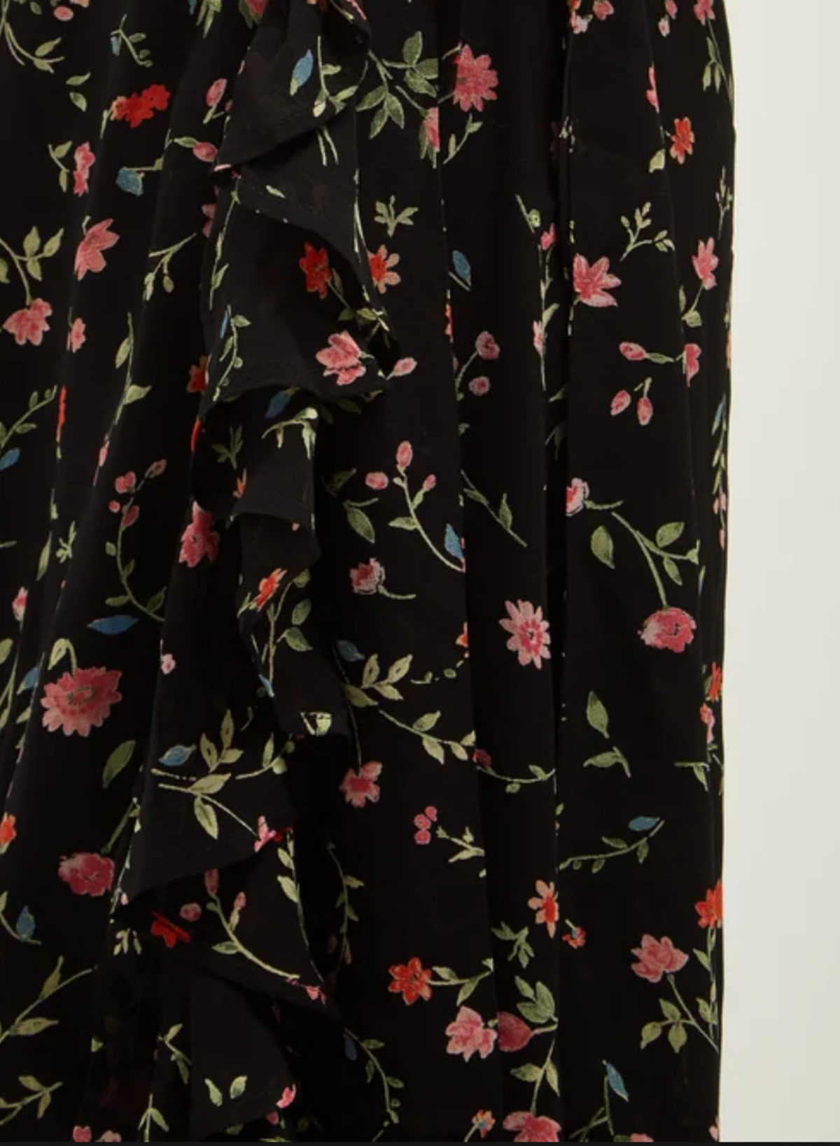 ganni elm floral dress