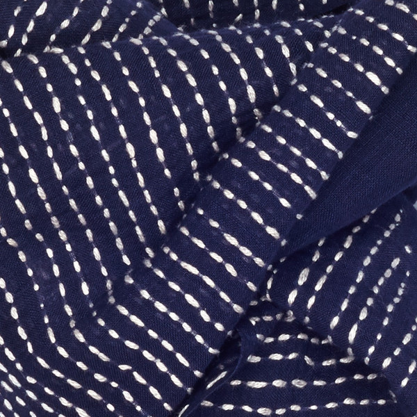 INDIGO HANDLOOM Giza Indigo Khadi Scarf INDIGO HANDLOOM Giza Indigo Khadi Scarf