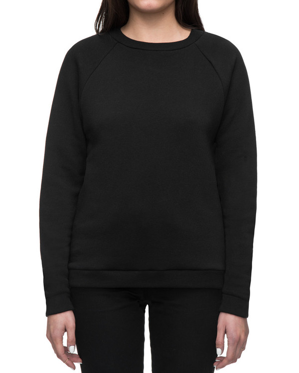 Unisex Play the Bones Raglan Crewneck - Black Unisex Play the Bones Raglan Crewneck - Black