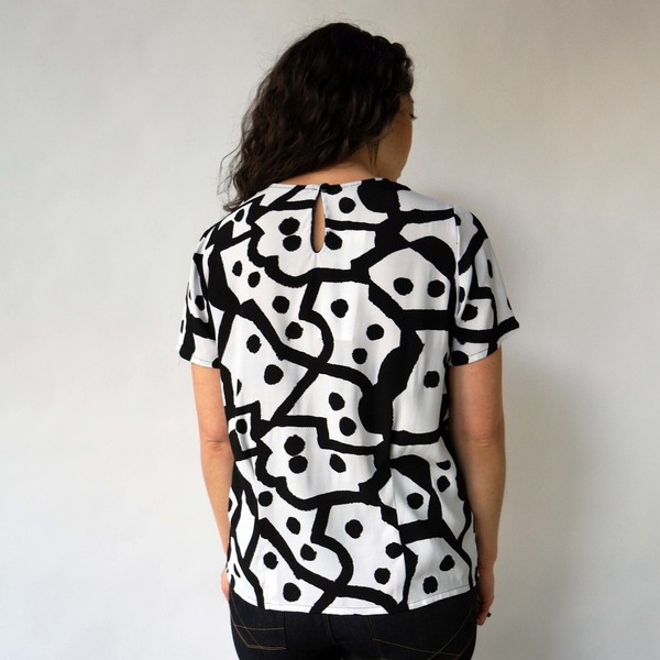 Domino Print Blouse Domino Print Blouse