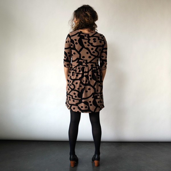 Daphne Dress in Domino Print Daphne Dress in Domino Print