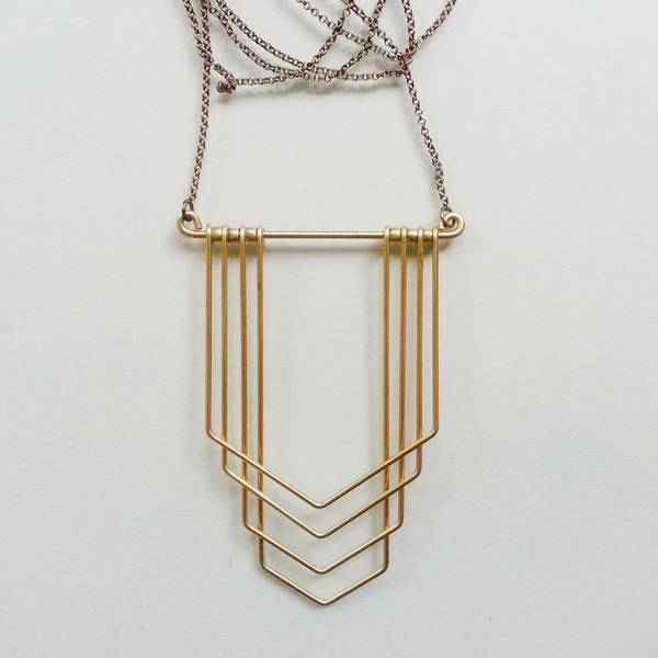 Hellbent New Deco Chevron Necklace Hellbent New Deco Chevron Necklace