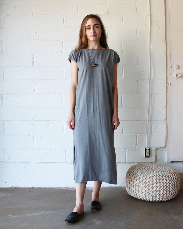 esby TALLULAH TEE DRESS - PEWTER esby TALLULAH TEE DRESS - PEWTER