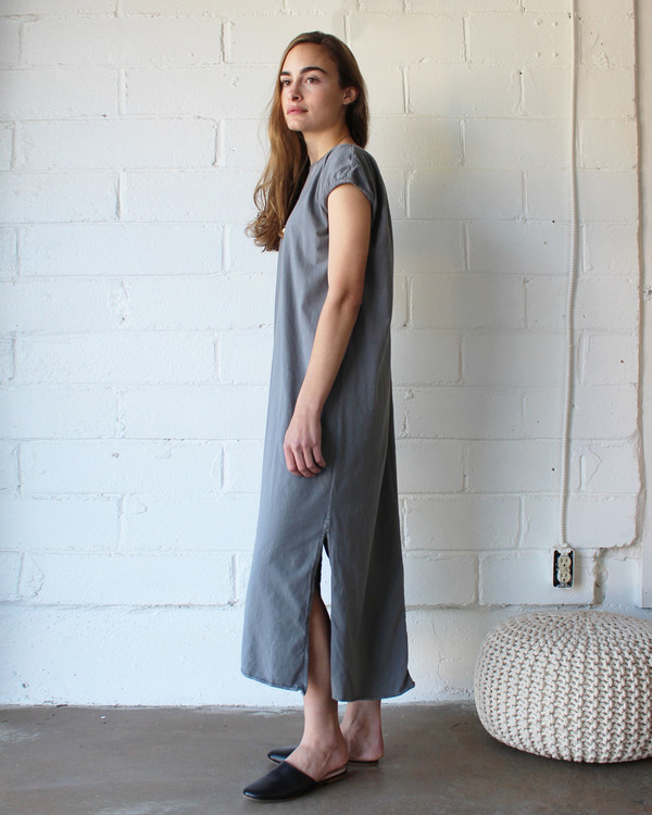 esby TALLULAH TEE DRESS - PEWTER esby TALLULAH TEE DRESS - PEWTER